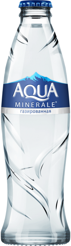 Вода питьевая газированная Аква Минерале 0,26л стекло 